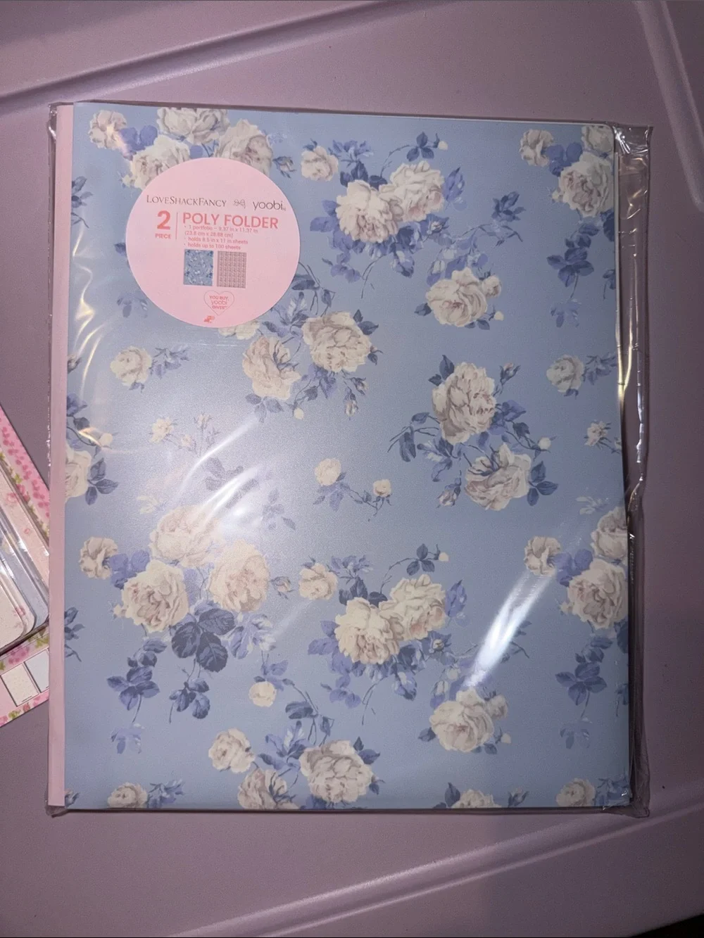 Yoobi X Loveshackfancy notebook & Folder Set